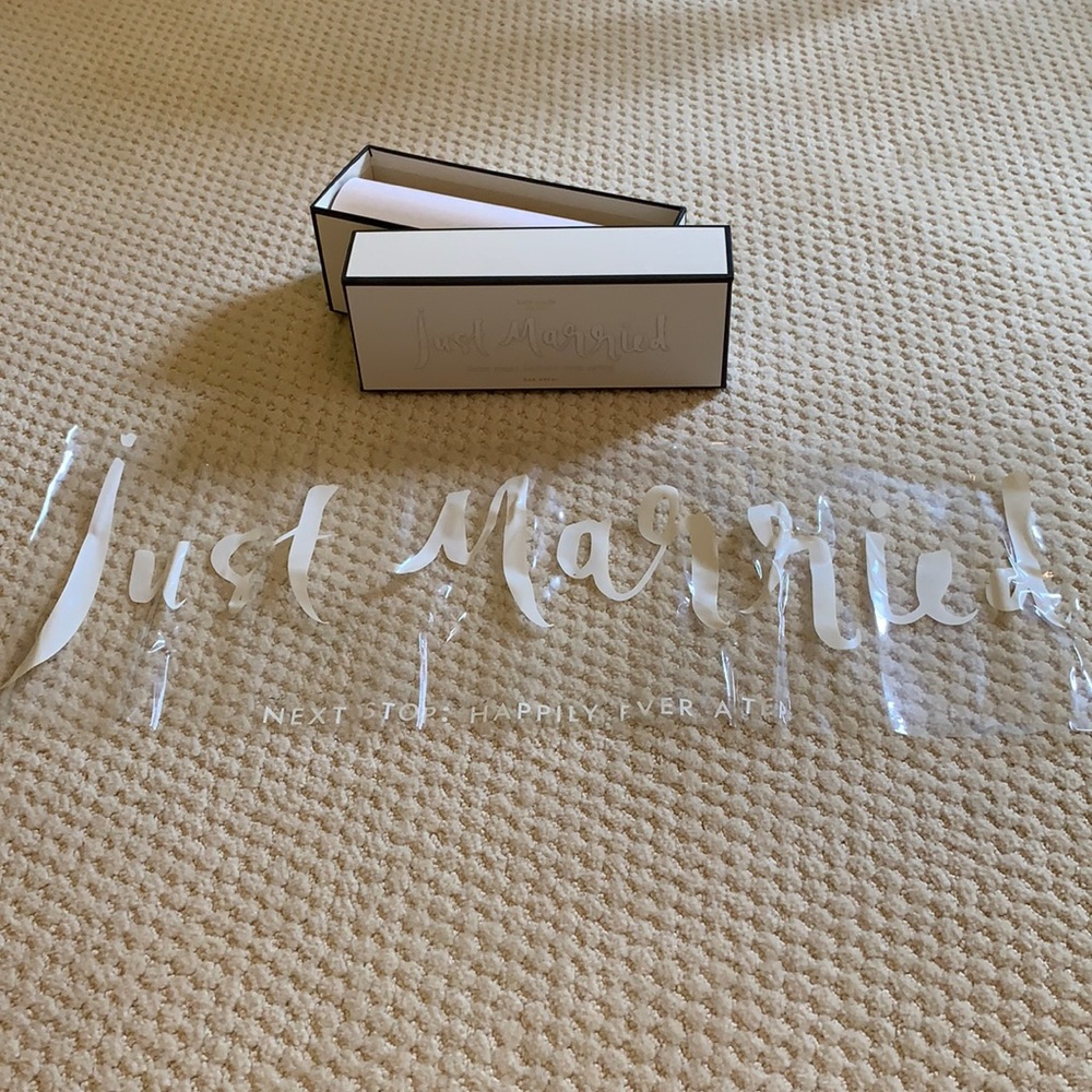 Kate spade Wedding Car Decal